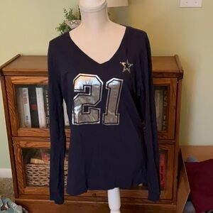 Ezekiel Elliot Dallas Cowboys Women’s Size 2 XL Long Sleeve Tee, CUTE!